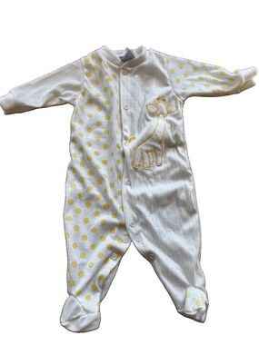 VTG Little Me Giraffe Footed One Piece